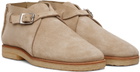 LEMAIRE Beige Buckle Slip On Desert Boots