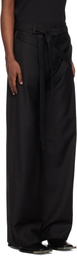 HELIOT EMIL Black Aegis Tailored Trousers