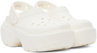 Crocs White Stomp Clogs