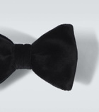 Ralph Lauren Purple Label Cotton velvet bow tie
