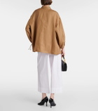Max Mara Rodeo oversized linen and silk shirt