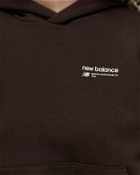 New Balance Linear Heritage Brushed Back Fleece Hoodie Black - Womens - Sweatshirts