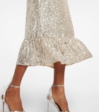 Roberta Einer Drama sequined midi dress