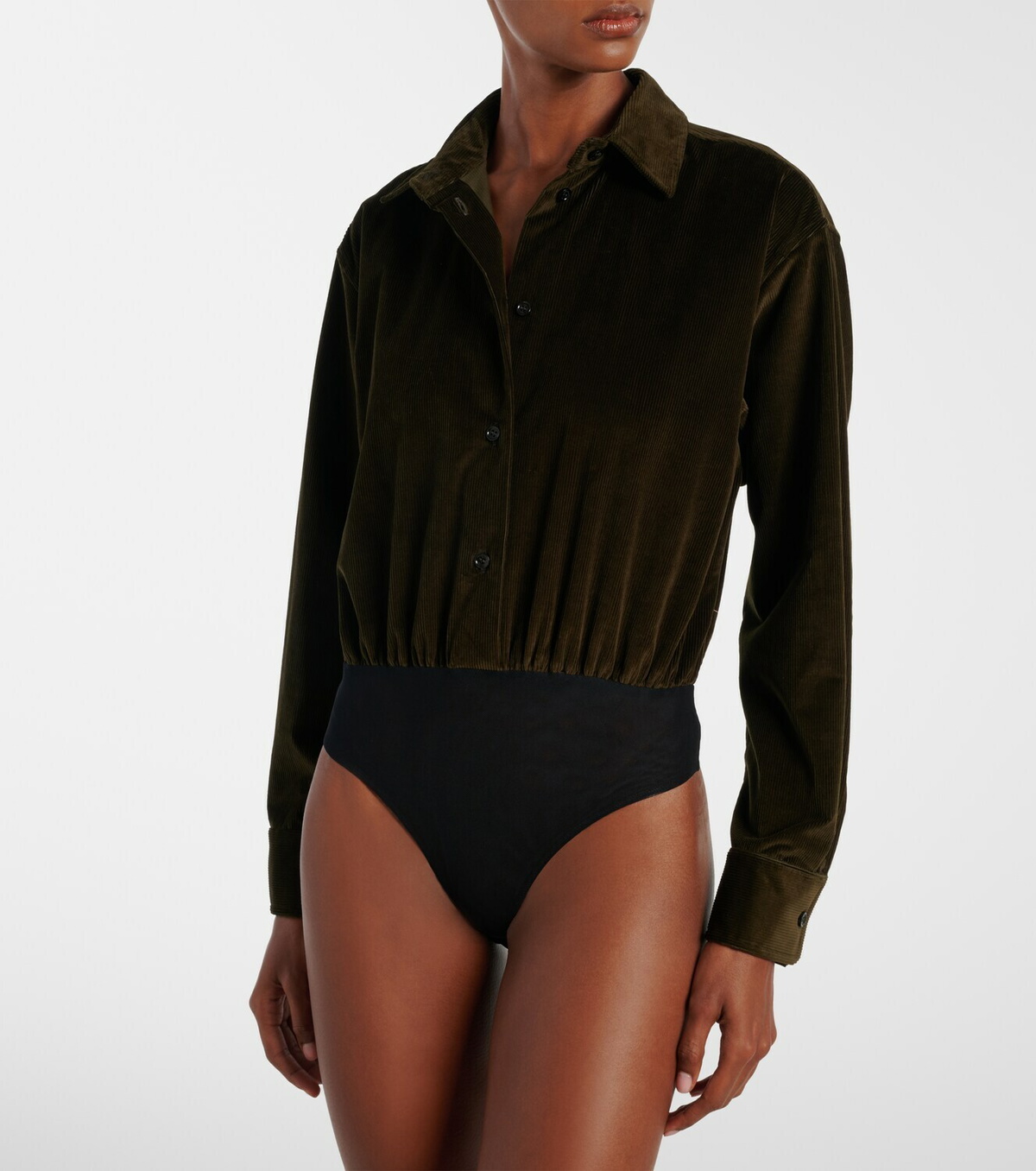 Max Mara Fertile cotton corduroy bodysuit