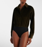 Max Mara Fertile cotton corduroy bodysuit