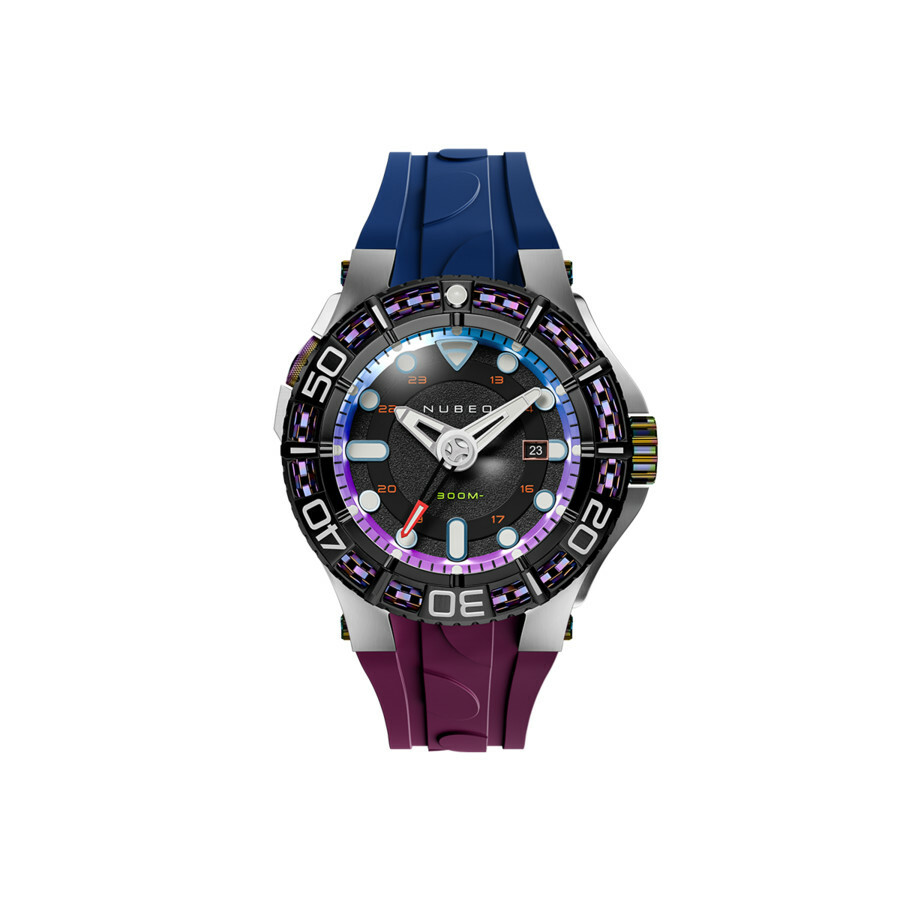 Nubeo Manta Black Dial Mens Watch NB-6120-07