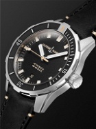 Ulysse Nardin - Diver Automatic 42mm Stainless Steel and Leather Watch, Ref. No. 8163-175/92 - Black