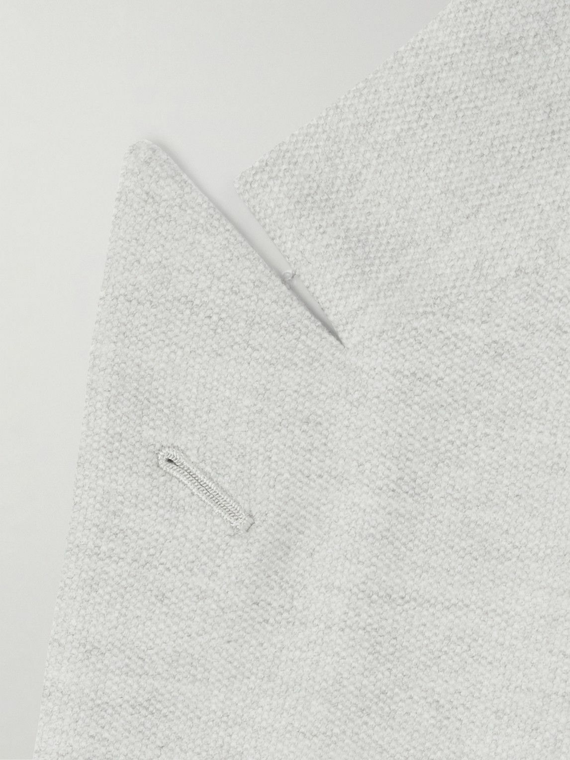 Kiton - Double-Breasted Wool and Cashmere-Blend Blazer - Gray