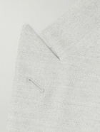 Kiton - Double-Breasted Wool and Cashmere-Blend Blazer - Gray