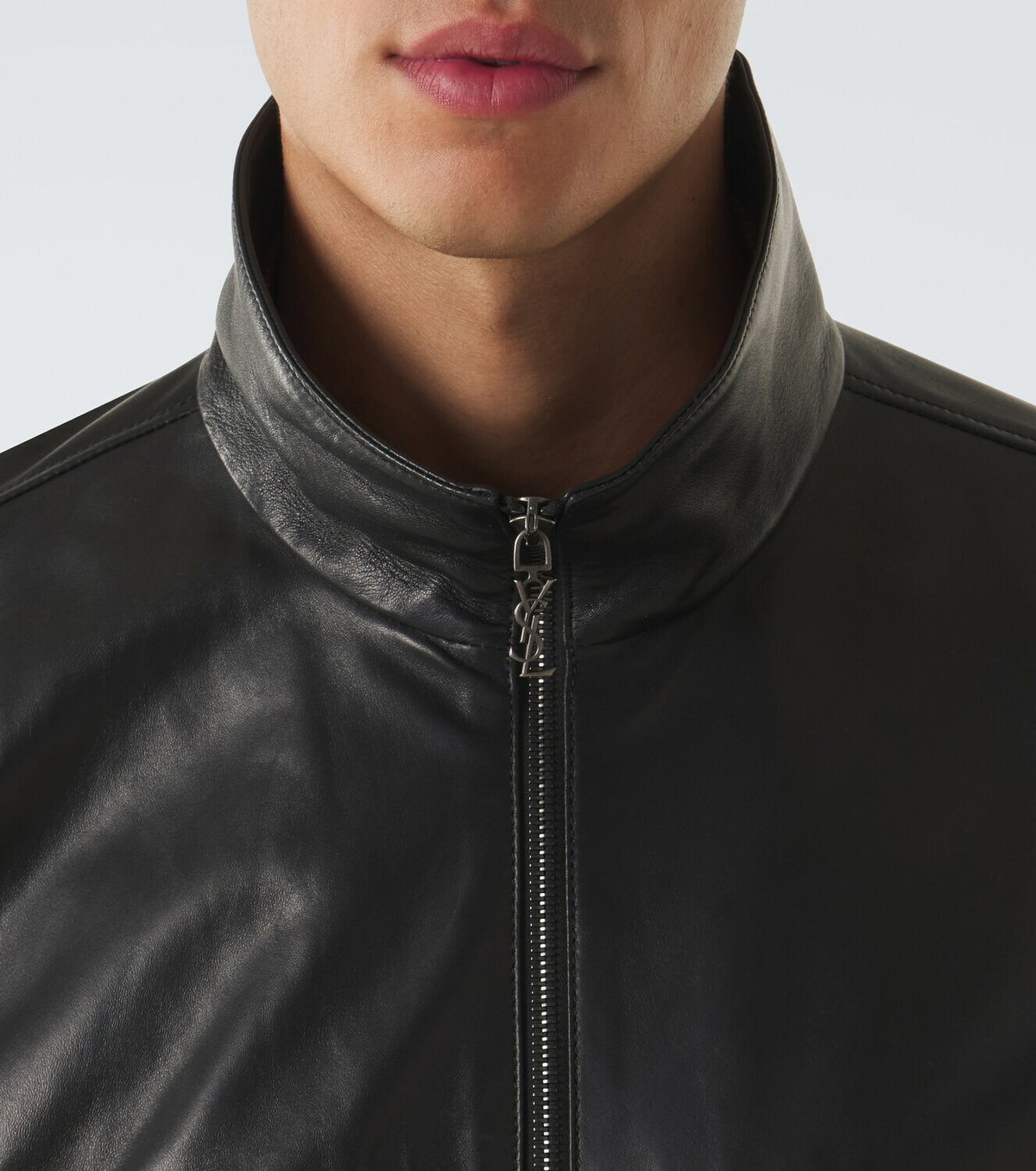 Saint Laurent Leather blouson jacket