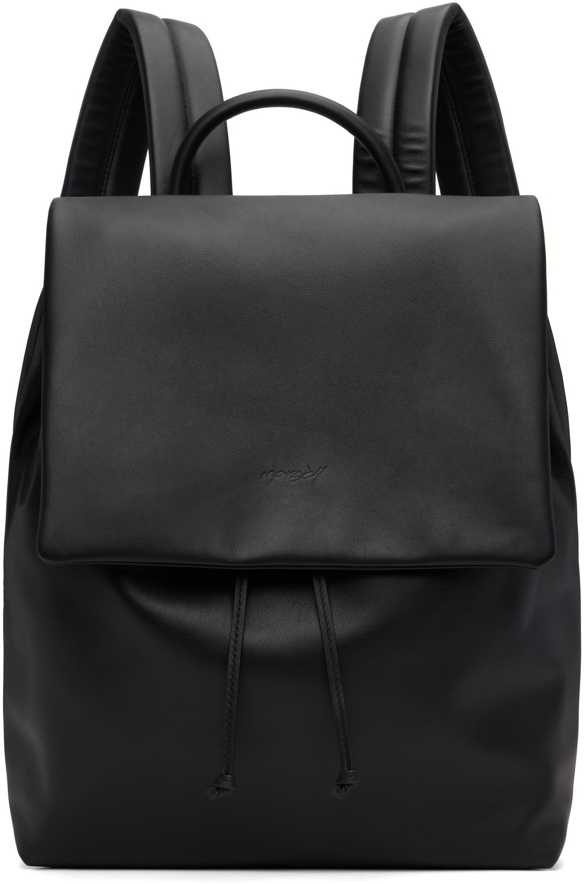 Marsèll Black Pattina Backpack