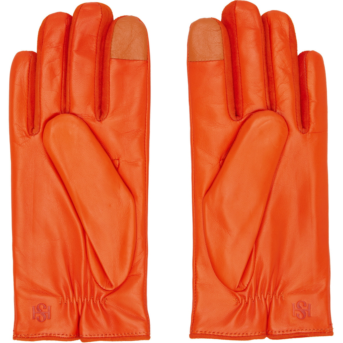 Handsome Stockholm SSENSE Exclusive Orange Essentials Gloves
