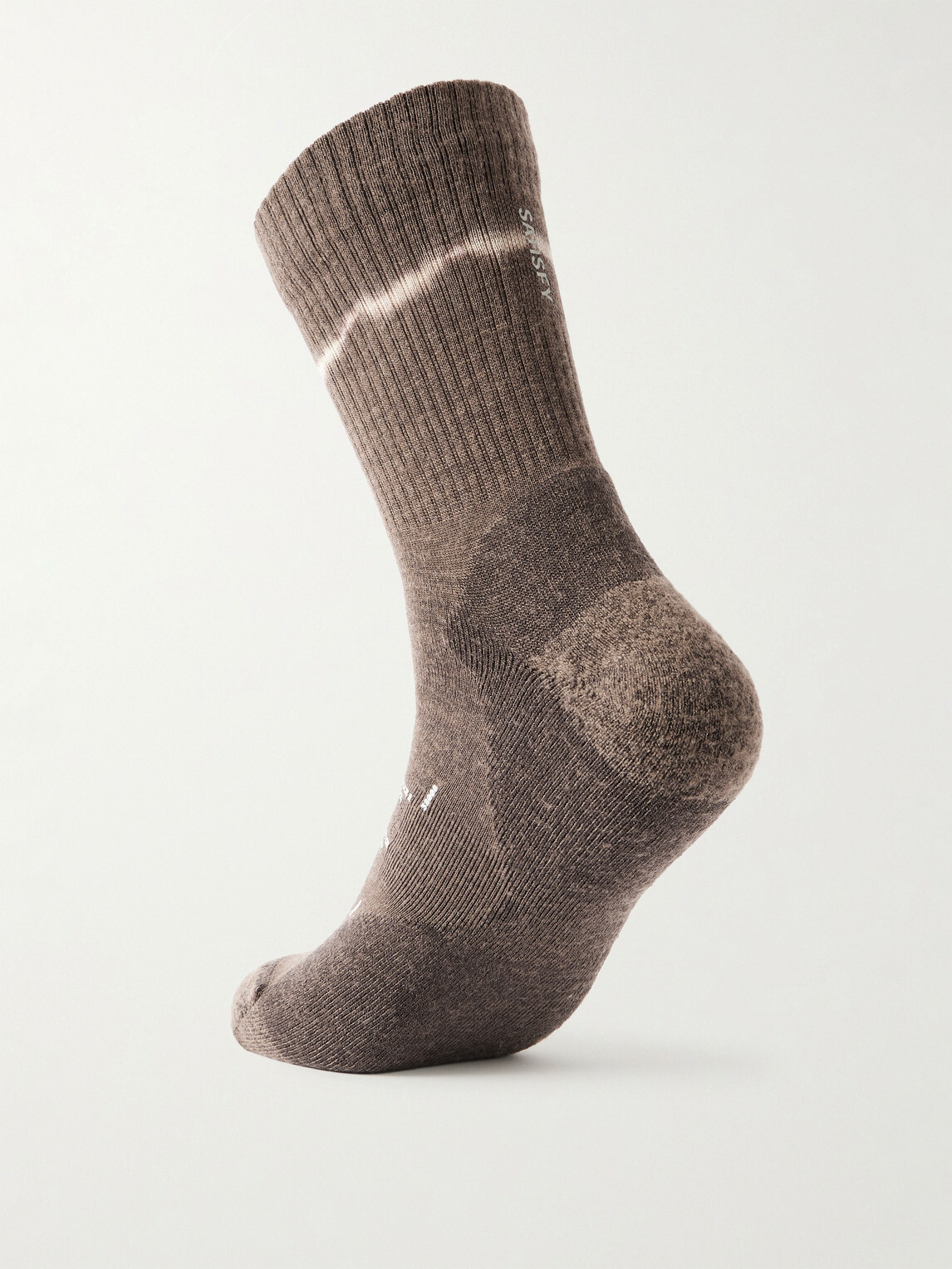 Satisfy - Stretch merino wool-blend socks - Black