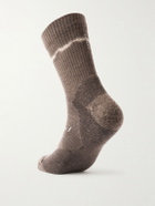 Satisfy - Stretch merino wool-blend socks - Black