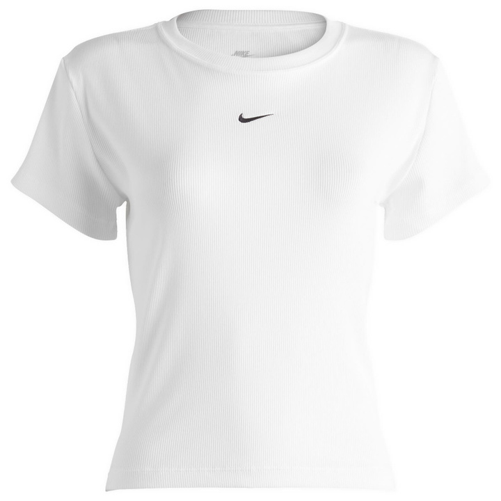 Photo: Nike Women's Tight Ribbed T-Shirt in White