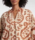 Zimmermann Wylie Hooded printed cotton terry beach dress
