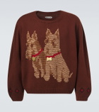 Bode Scottie embroidered wool sweater