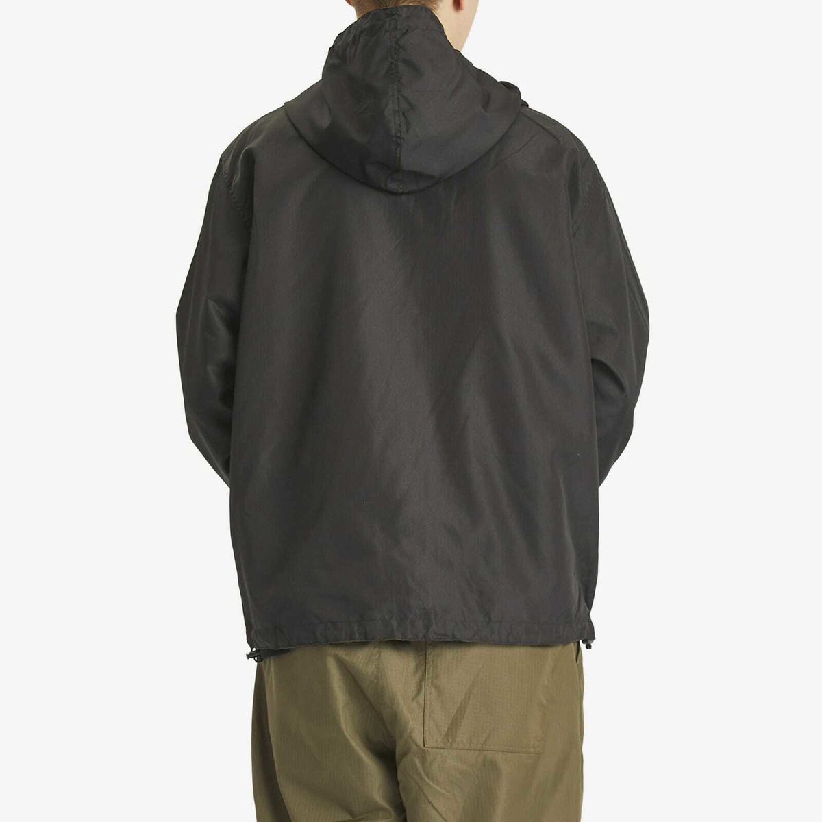 Taion Men's Military Zip Reversible Parka Jacket in Black