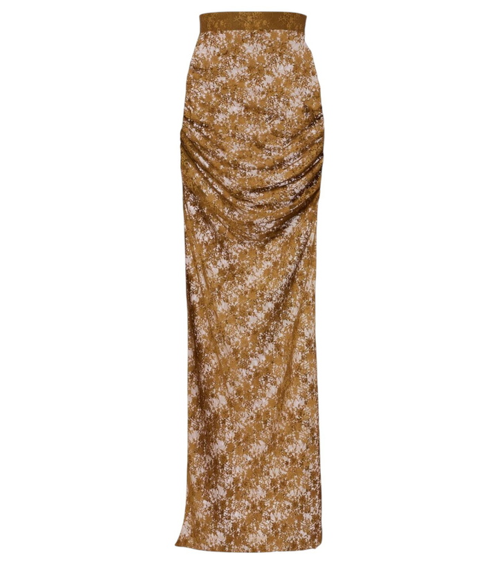 Photo: Alex Perry Floral sheer lace skirt