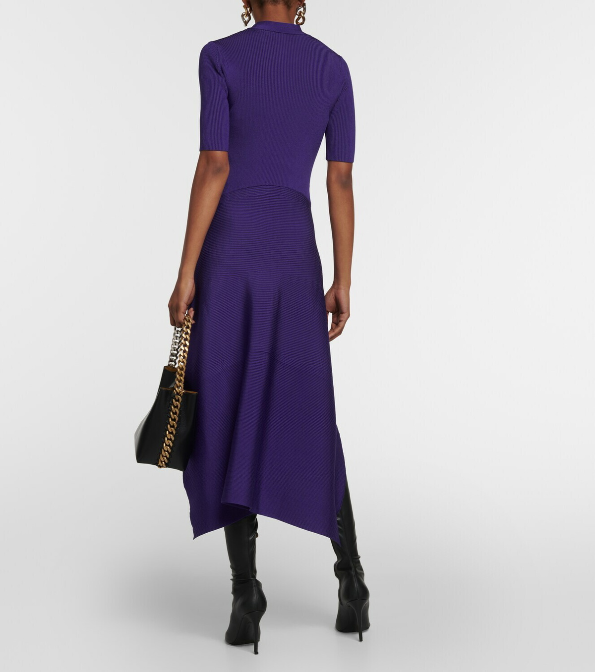 Stella McCartney Asymmetric Jersey Midi Dress Stella McCartney