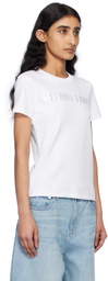 Helmut Lang White Slim Logo T-shirt