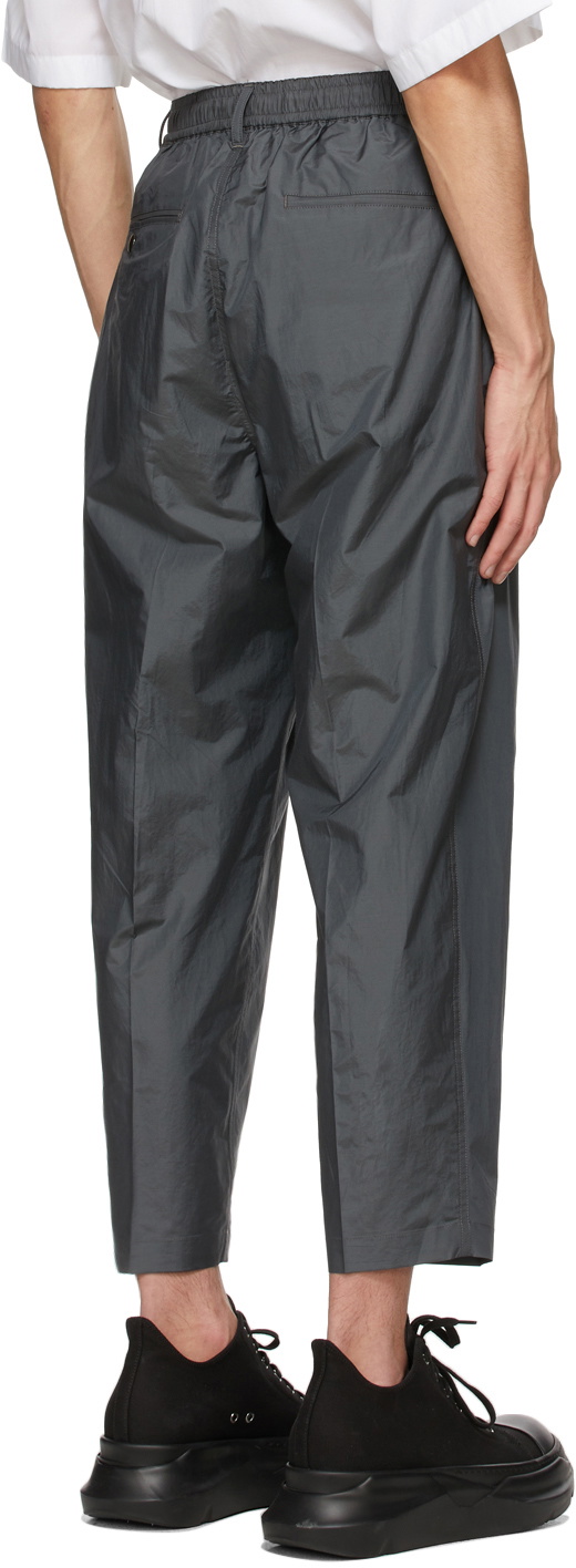 N.Hoolywood Grey Test Product Exchange Service 2 Tuck Trousers