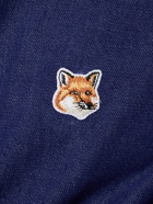 MAISON KITSUNÉ - Fox Head Denim Indigo Shirt