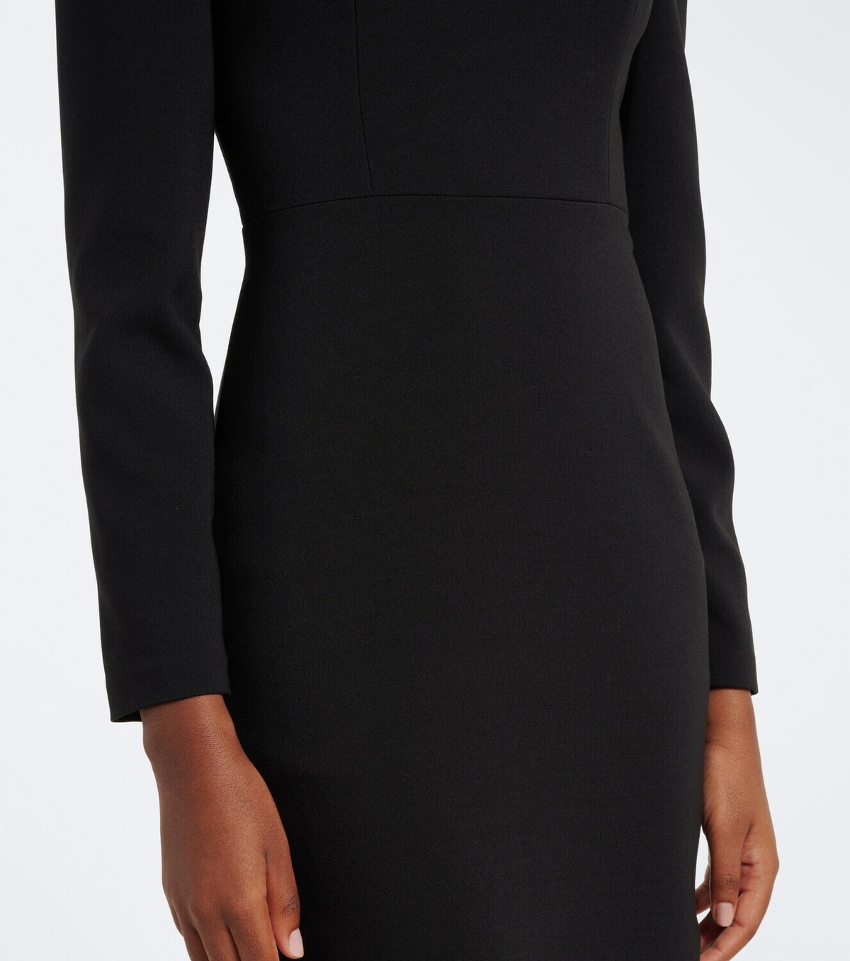 Roland Mouret Paneled crêpe cocktail dress