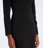 Roland Mouret Paneled crêpe cocktail dress