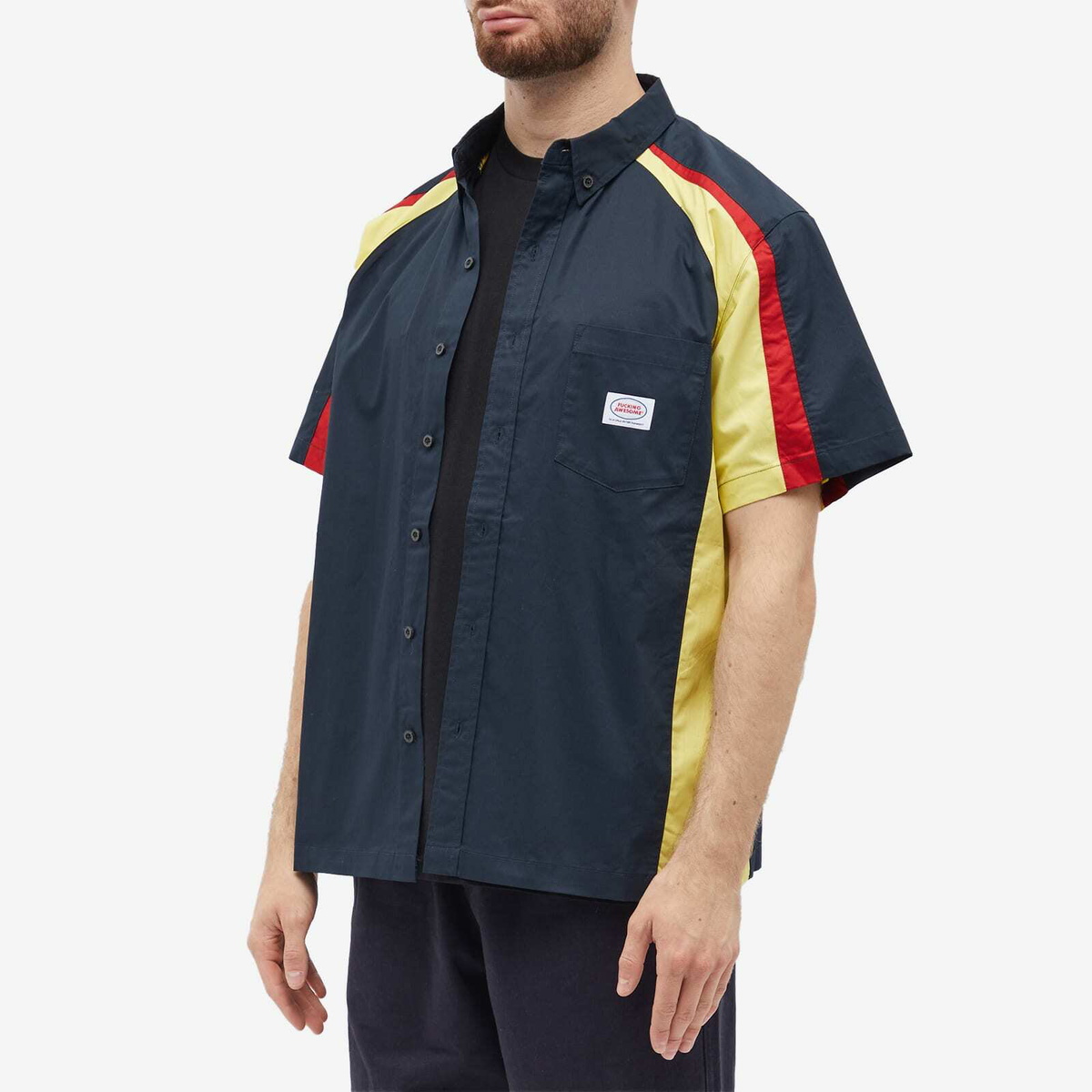 Fucking Awesome Men's Factory Team Shirt in Multi Fucking Awesome