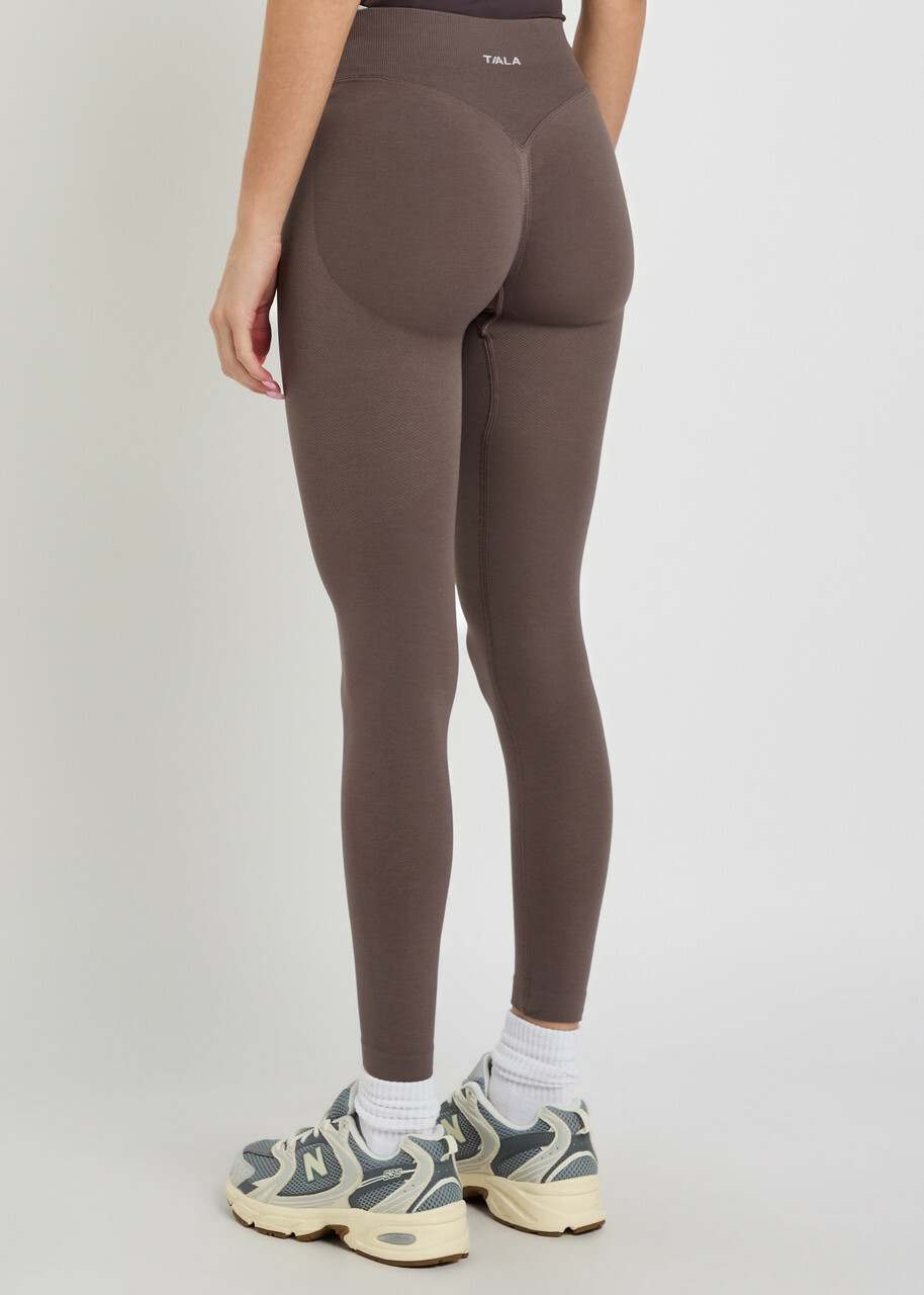 Tala Sculpted Seamless Technical-stretch Leggings Dark Brown
