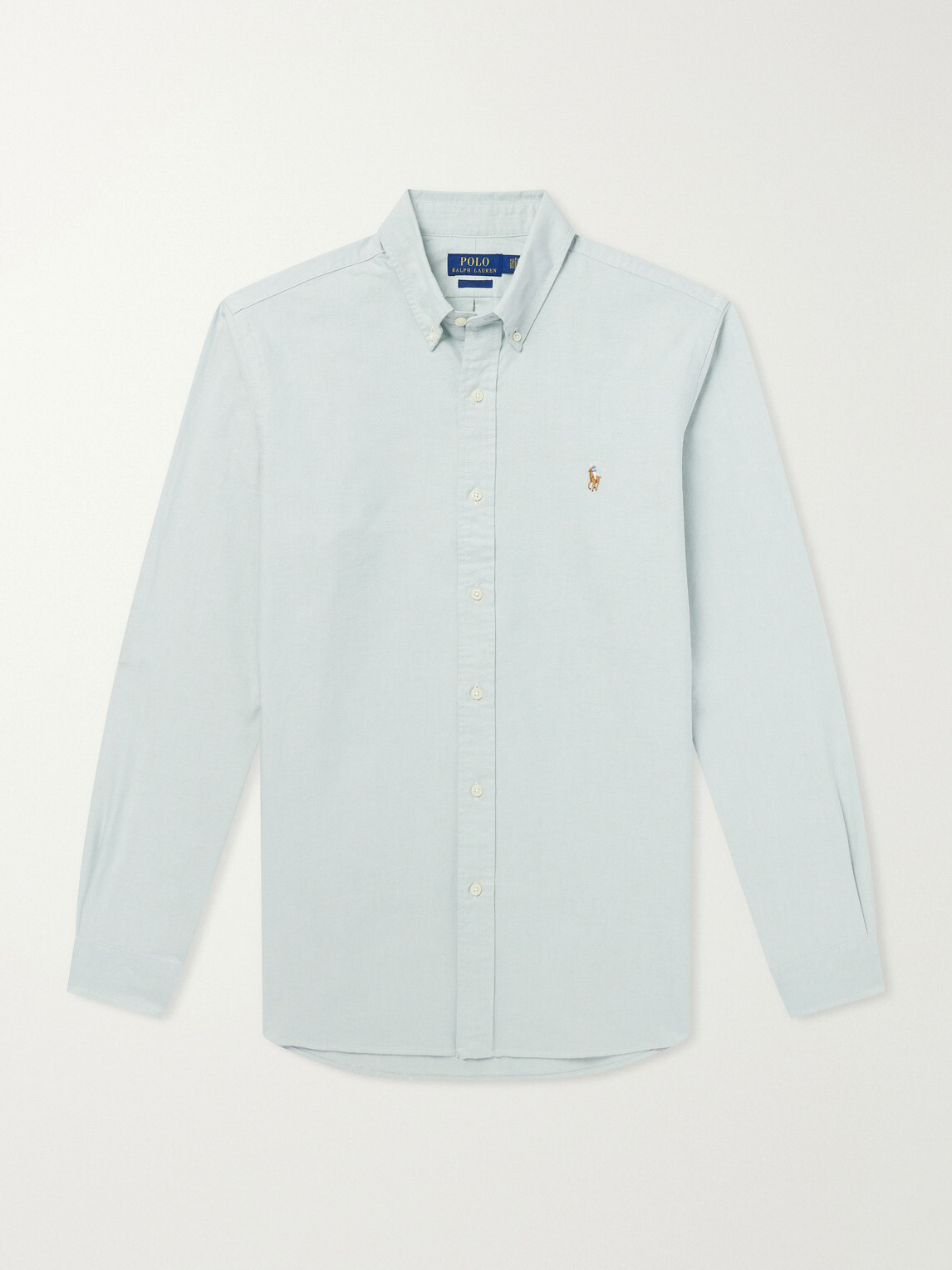 Polo Ralph Lauren - Button-Down Collar Logo-Embroidered Cotton Shirt - Green