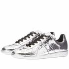 Maison Margiela Men's Broken Mirror Replica Sneakers in Silver