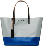 Marni Gray & Blue Tribeca East West Tote