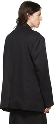 Raf Simons Black Polyester Blazer