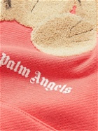 Palm Angels - Logo-Print Appliquéd Cotton-Jersey Hoodie - Orange