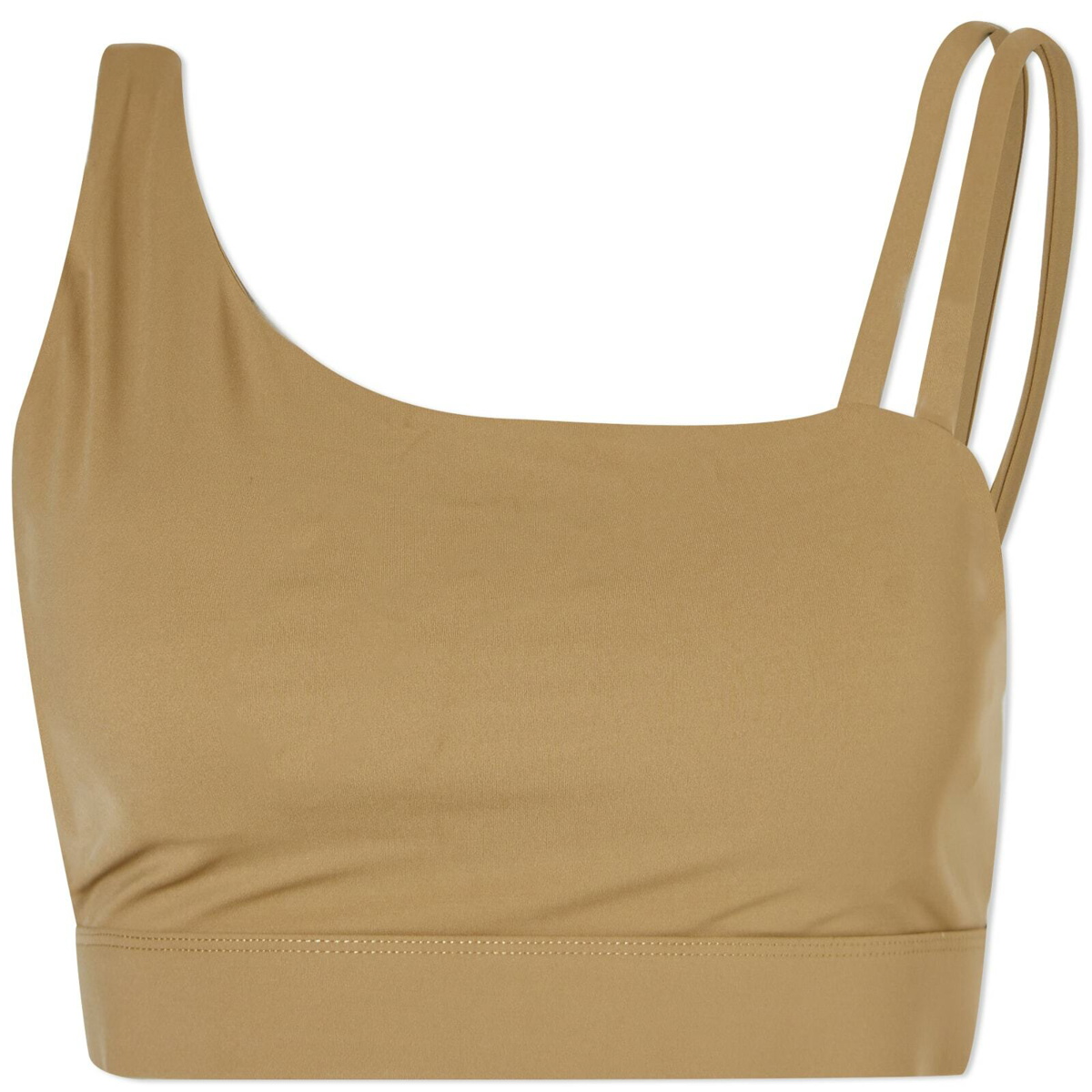 Ultimate Asymmetric Double Strap Bra - Coffee Bean