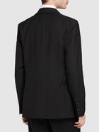 AMI PARIS Double Breasted Wool Tuxedo Jacket