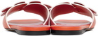 Marni Pink & Orange Leather Daisy Sandals