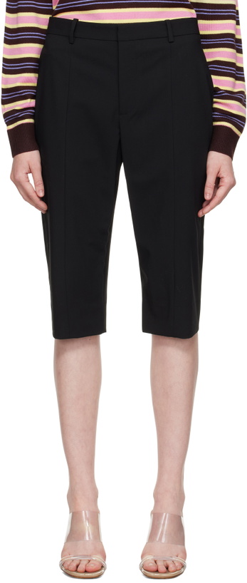 Photo: Sandy Liang Black Melvin Capri Shorts
