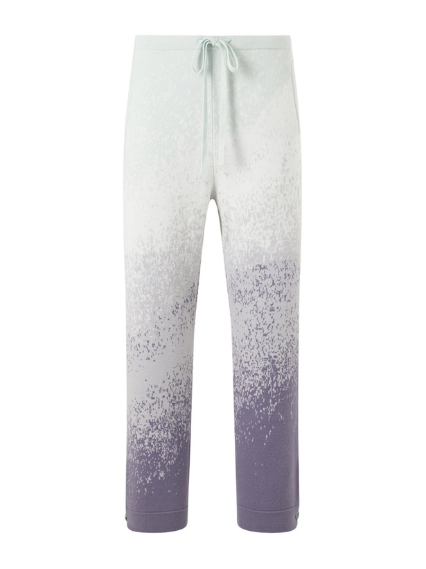 Photo: God's True Cashmere - Ombre Straight-Leg Cashmere Trousers - Blue