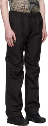 Olly Shinder Black Reverse Welded Trousers