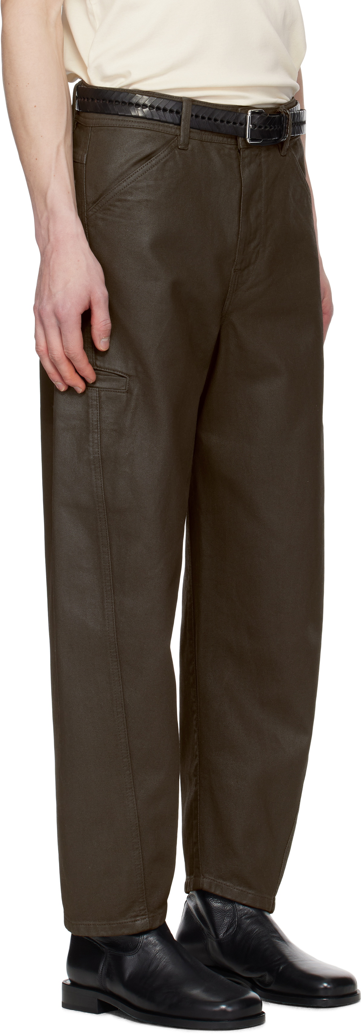 LEMAIRE Brown Twisted Workwear Jeans Lemaire