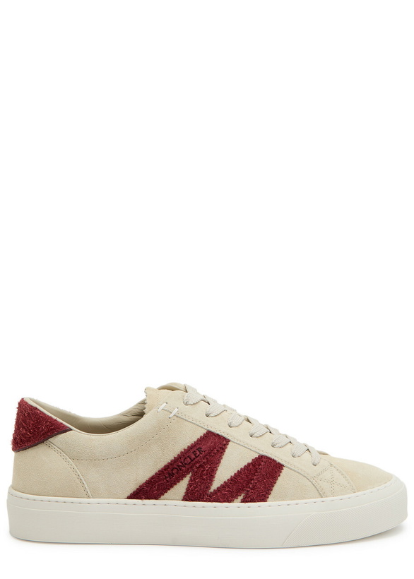 Photo: Moncler Monaco Suede Sneakers White
