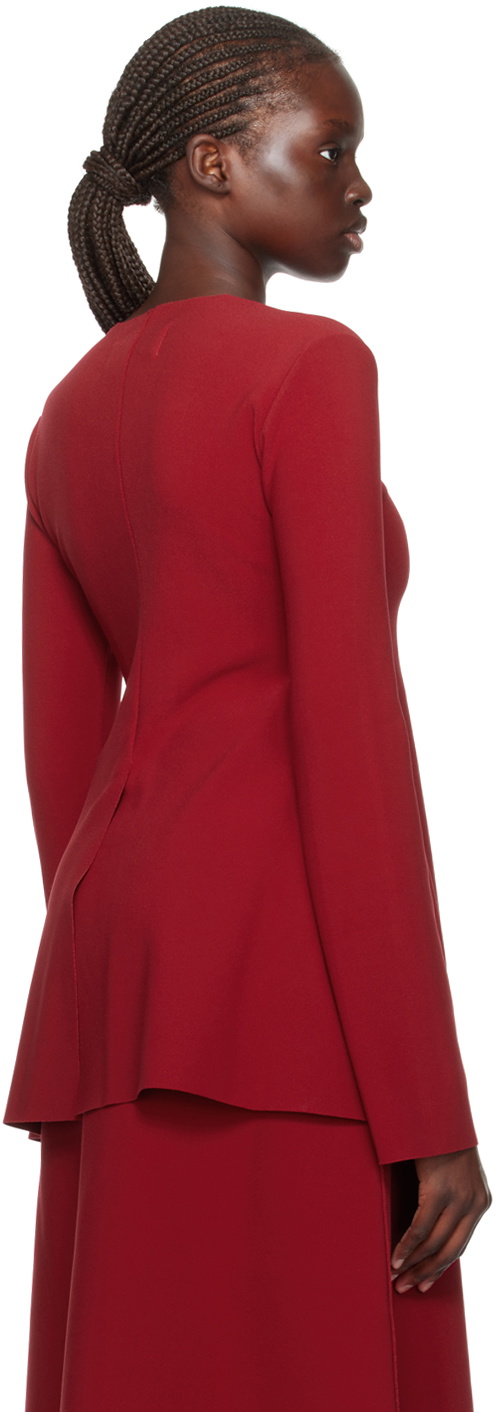 Birrot Red Lay2 Hourglass Blouse Birrot