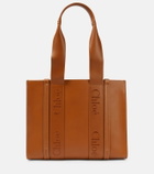 Chloe - Woody Medium leather tote bag