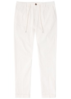 Aurélien Urban Stretch-cotton Trousers Ivory