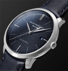 Girard-Perregaux - 1966 Orion Automatic 40mm Stainless Steel and Leather Watch, Ref. No. 49555-11-435-BB4A - Blue
