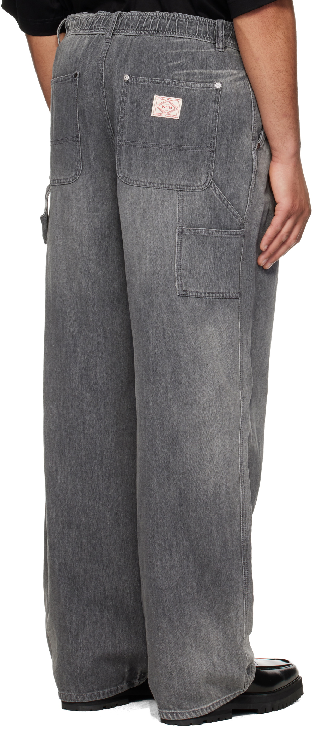 WOOYOUNGMI Black Lightweight Banding Jeans