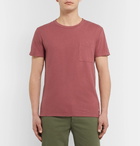 NN07 - Barry Linen and Cotton-Blend T-Shirt - Brick